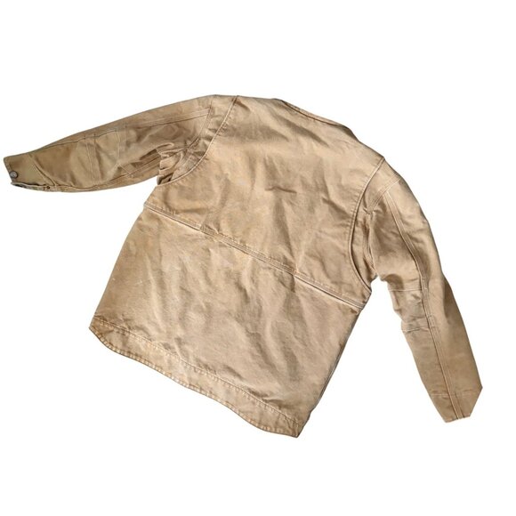 Carhartt Brown Cotton Full Swing Chore Coat Fleece Lined Jacket XL - Picture 4 of 6